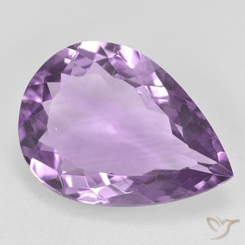 7.98ct Natural Violeta Claro-Médio Ametista, Formato de pêra, VVS-VS
