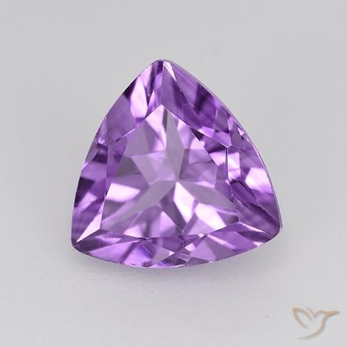 Ametista Violeta médio Natural 1.64ct, Trilhão, VVS-VS