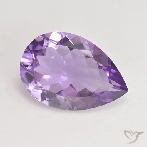 4.46ct Natural Violeta médio Ametista, Formato de pêra, VVS-VS