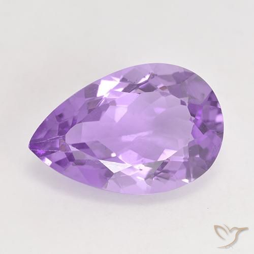 4.87ct Natural Violeta rosado Ametista, Formato de pêra, VVS-VS