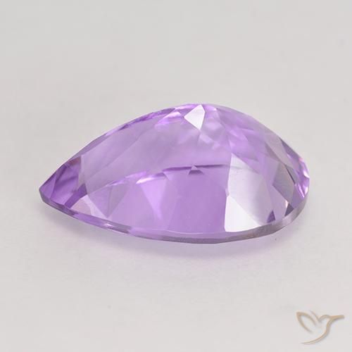 Ametista Violeta rosa médio Natural 5.47ct, Formato de pêra, VVS-VS