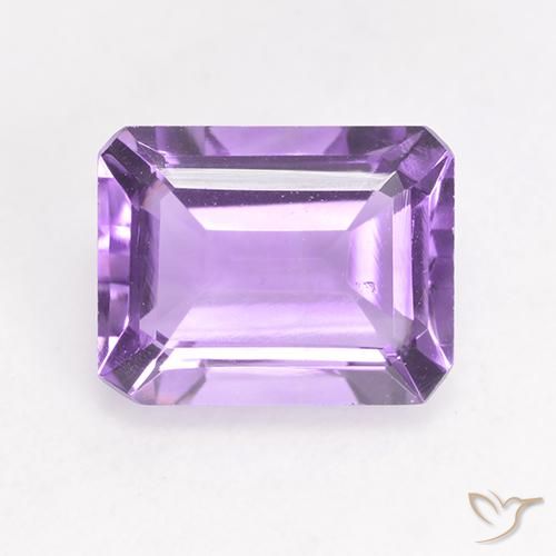 2.00ct Natural Violeta médio Ametista, Corte Esmeralda, VS