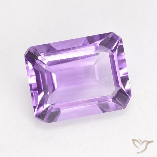 Ametista Violeta médio Natural 2.00ct, Corte Octógono / Esmeralda, VS
