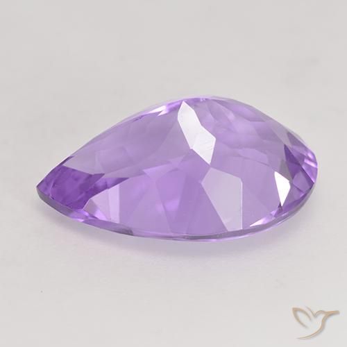 Ametista Violeta rosado Natural 5.07ct, Formato de pêra, VVS-VS