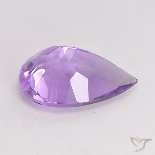 Ametista Violeta médio Natural 4.82ct, Formato de pêra, VVS-VS
