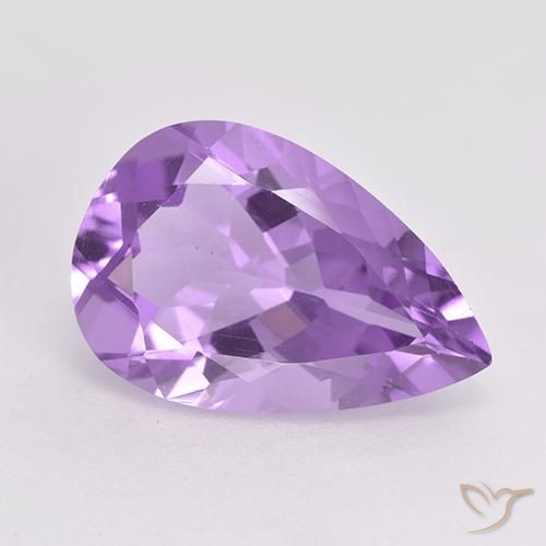 4.68ct Natural Violeta médio Ametista, Formato de pêra, VVS-VS