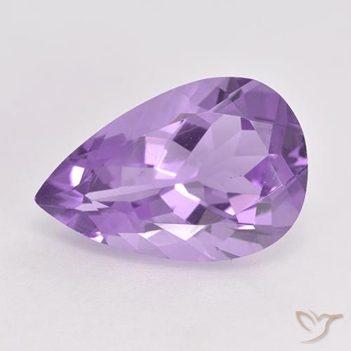 Ametista Violeta médio Natural 4.68ct, Formato de pêra, VVS-VS