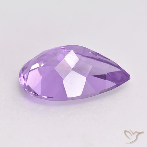 Ametista Violeta médio Natural 4.68ct, Formato de pêra, VVS-VS