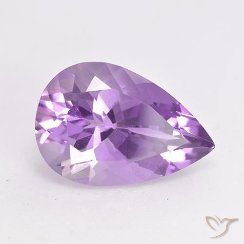 Ametista Violeta rosado Natural 5.13ct, Formato de pêra, VVS-VS