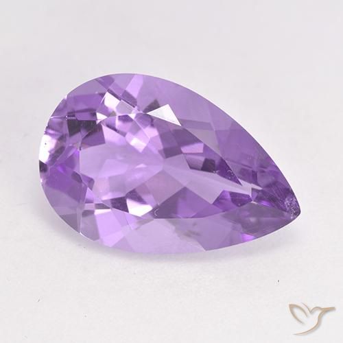 4.64ct Natural Violeta médio Ametista, Formato de pêra, VS