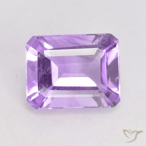 2.04ct Natural Violeta rosado claro Ametista, Corte Esmeralda, VVS-VS