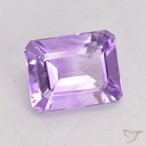Ametista Violeta rosado claro Natural 2.04ct, Corte Octógono / Esmeralda, VVS-VS