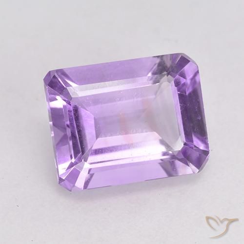 Ametista Violeta rosado claro Natural 2.19ct, Corte Octógono / Esmeralda, VVS-VS