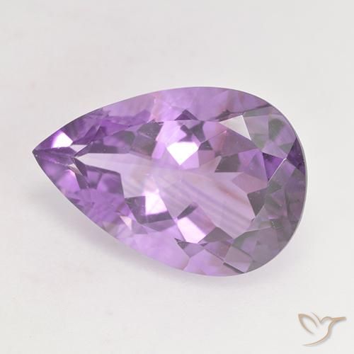Ametista Violeta rosado Natural 4.78ct, Formato de pêra, VVS-VS