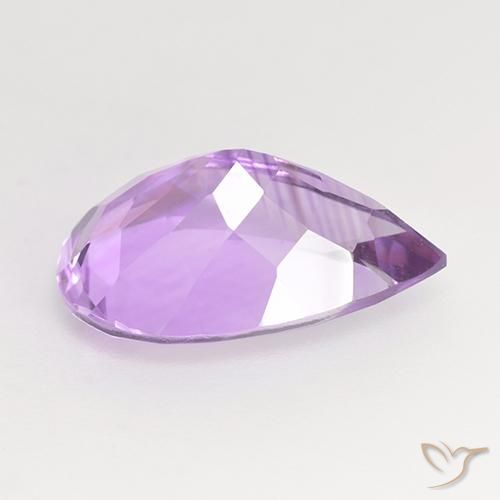 Ametista Violeta rosado Natural 4.78ct, Formato de pêra, VVS-VS