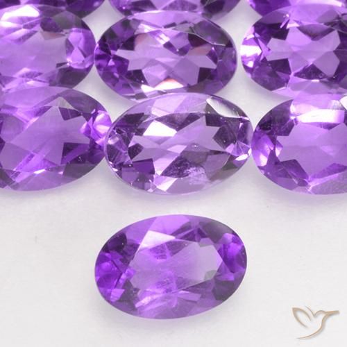 0.43ct Natural Violeta Vívido Ametista, oval, VS