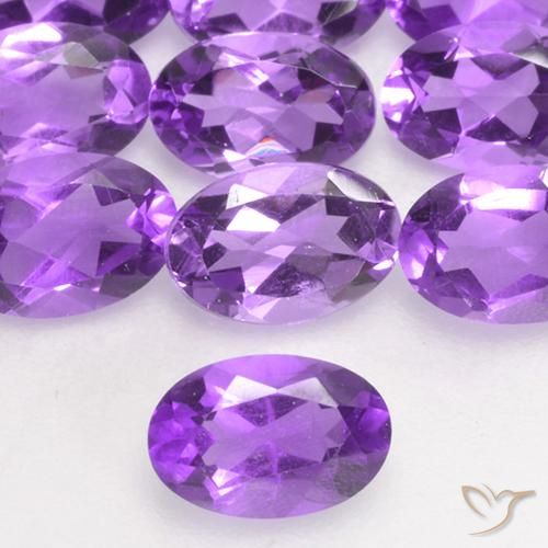 Ametista Violeta Vívido Natural 0.43ct, oval, VS
