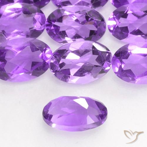 Ametista Violeta Vívido Natural 0.43ct, oval, VS