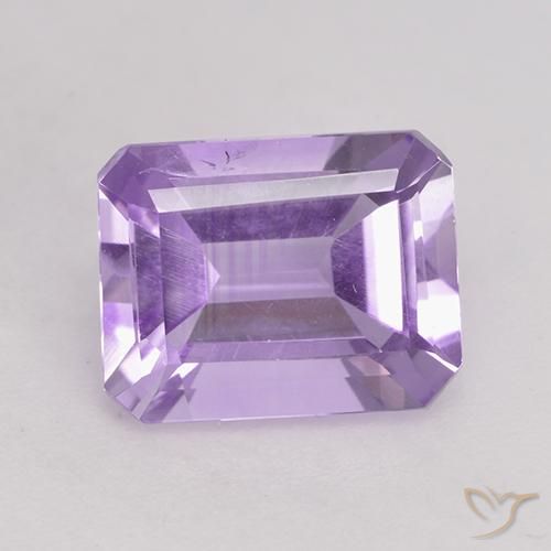 Ametista Violeta médio Natural 2.18ct, Corte Octógono / Esmeralda, VS
