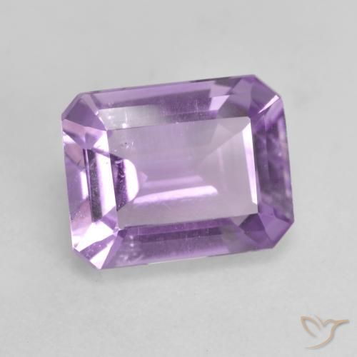 Ametista íris violeta Natural 1.81ct, Corte Octógono / Esmeralda, VS