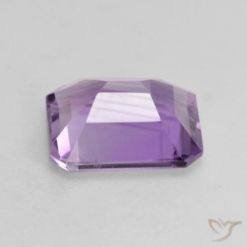 Ametista íris violeta Natural 1.81ct, Corte Octógono / Esmeralda, VS