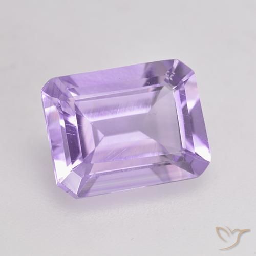 Ametista Violeta claro Natural 1.97ct, Corte Octógono / Esmeralda, VS