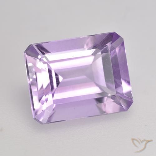 Ametista Violeta Médio-claro Natural 2.31ct, Corte Octógono / Esmeralda, VS
