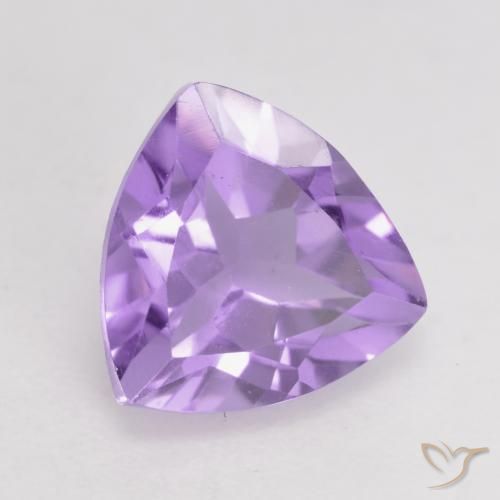 Ametista Violeta médio Natural 1.65ct, Trilhão, VS