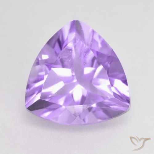 Ametista Violeta rosado claro Natural 1.78ct, Trilhão, VS