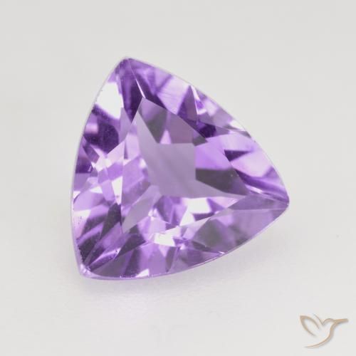 Ametista Violeta médio Natural 1.45ct, Trilhão, VS
