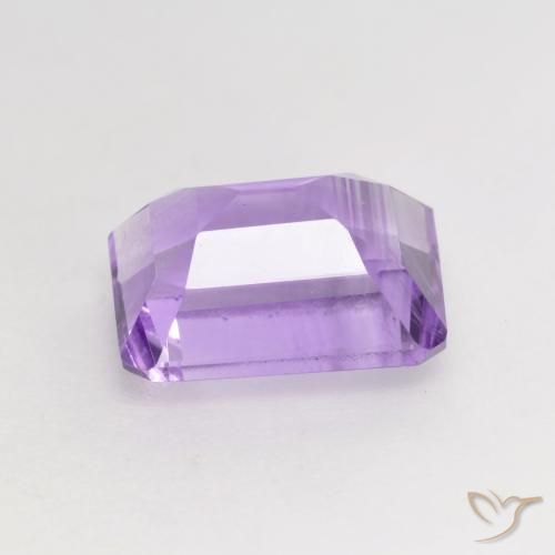 Ametista Violeta médio Natural 2.40ct, Corte Octógono / Esmeralda, VS
