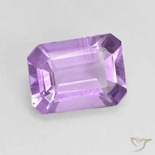 Ametista Violeta médio Natural 1.88ct, Corte Octógono / Esmeralda, VVS-VS