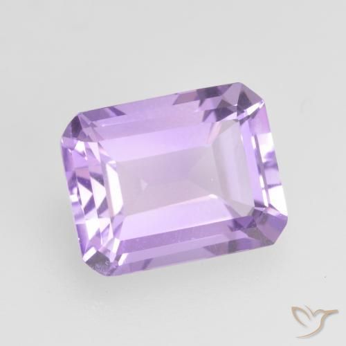 Ametista Violeta médio Natural 2.10ct, Corte Octógono / Esmeralda, VVS-VS
