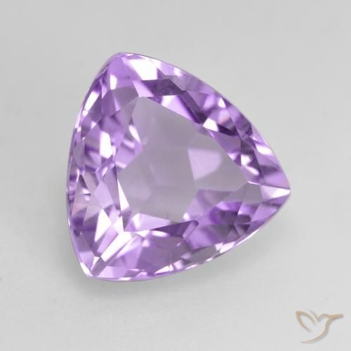 Ametista Violeta rosado Natural 3.12ct, Trilhão, VS