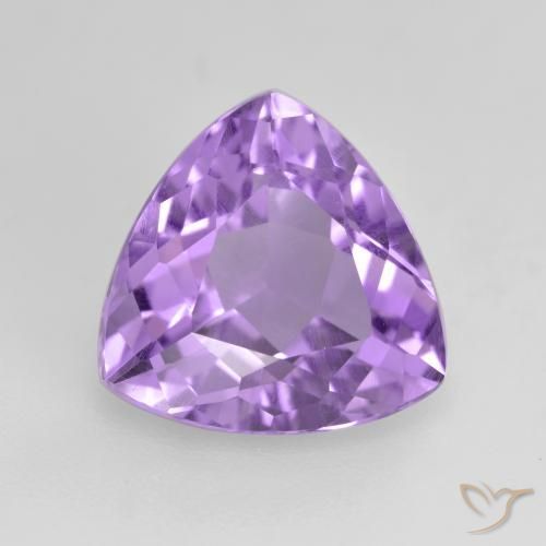 Ametista Violeta rosado Natural 3.00ct, Trilhão, VS