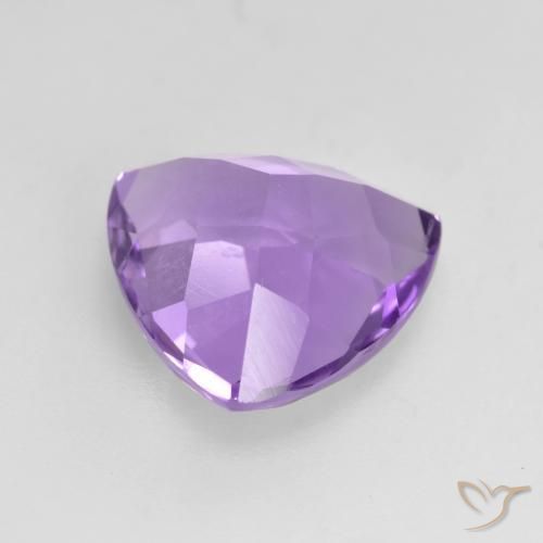 Ametista Violeta rosado Natural 3.00ct, Trilhão, VS