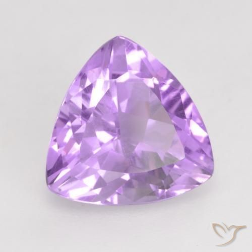 Ametista Violeta rosado claro Natural 2.87ct, Trilhão, VVS-VS