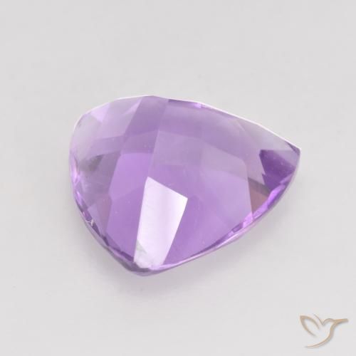 Ametista Violeta rosado claro Natural 2.87ct, Trilhão, VVS-VS