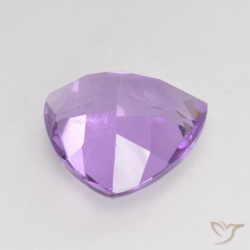 Ametista Violeta Rosado Brilhante Natural 2.91ct, Trilhão, VVS-VS