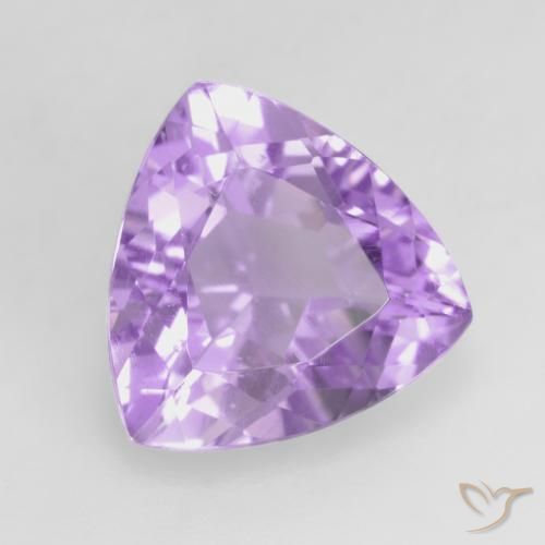 Ametista Violeta Rosado Brilhante Natural 2.94ct, Trilhão, VVS-VS