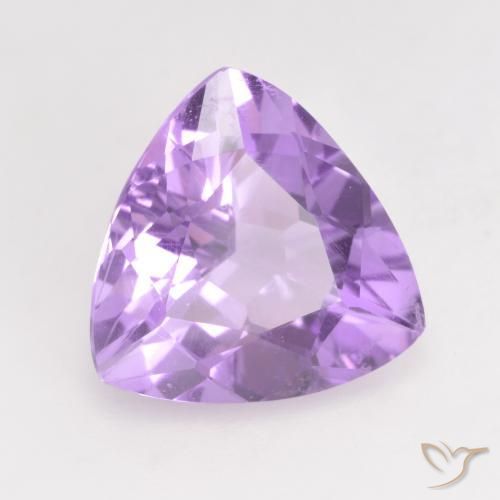 Ametista Violeta Rosado Brilhante Natural 2.59ct, Trilhão, VVS-VS