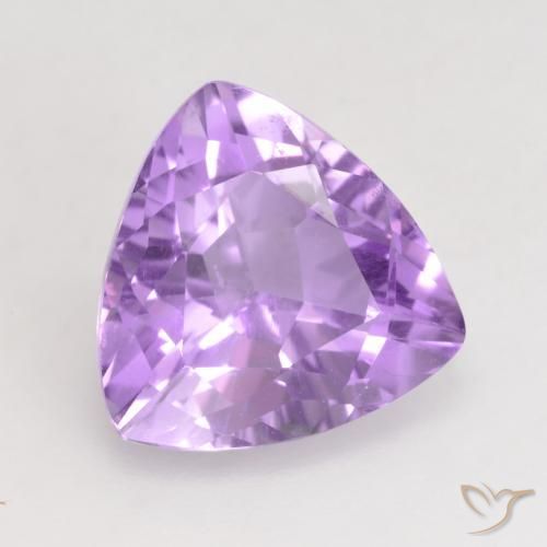 Ametista Violeta claro Natural 3.07ct, Trilhão, VVS-VS