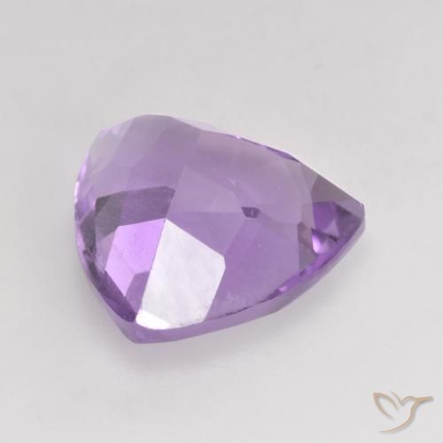 Ametista Violeta claro Natural 3.07ct, Trilhão, VVS-VS