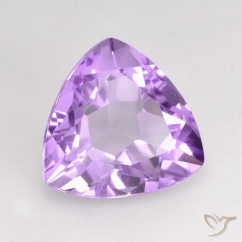 Ametista Violeta Rosado Brilhante Natural 2.90ct, Trilhão, VVS-VS