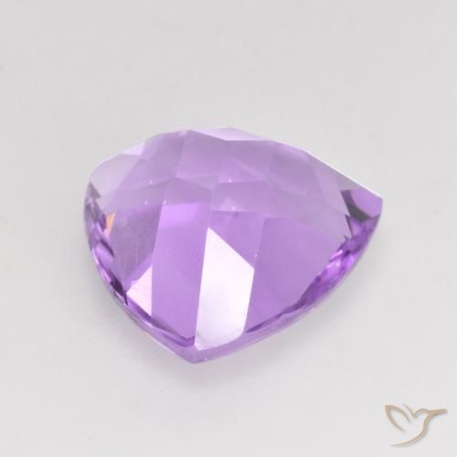 Ametista Violeta Rosado Brilhante Natural 2.90ct, Trilhão, VVS-VS