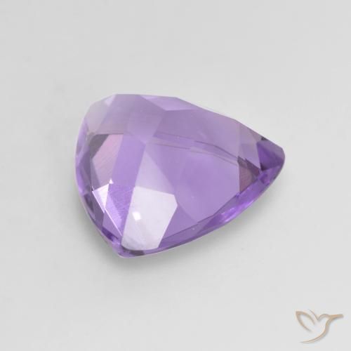 Ametista Violeta médio Natural 2.66ct, Trilhão, VVS-VS