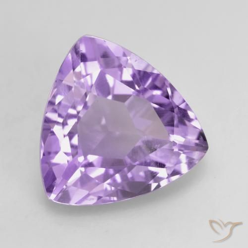 Ametista Violeta médio Natural 2.96ct, Trilhão, VVS-VS