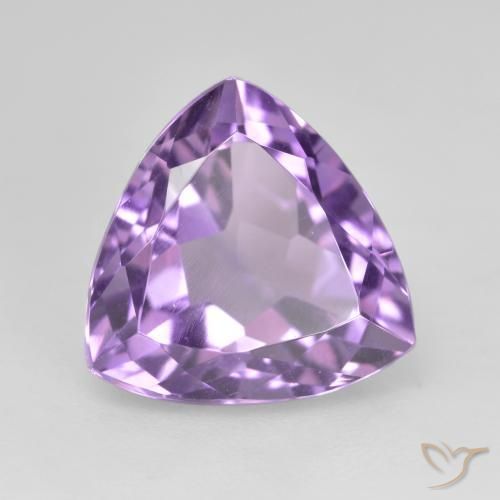 Ametista Violeta médio Natural 3.16ct, Trilhão, VVS-VS