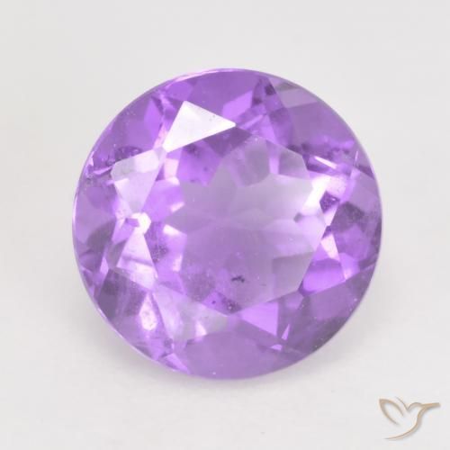 Ametista Violeta claro Natural 1.17ct, Redondo, VS