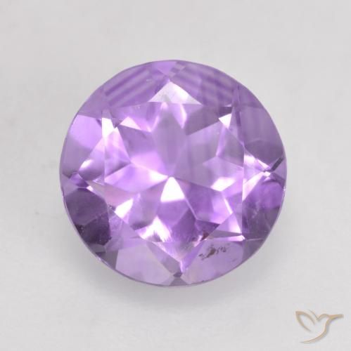 1.26ct Natural Violeta médio Ametista, Redondo, VS